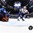 BUFFALO, NEW YORK - DECEMBER 31: USA's Joey Anderson #13 scores a third period against Finland's Ukko-Pekka Luukonen #1 during preliminary round action at the 2018 IIHF World Junior Championship. (Photo by Matt Zambonin/HHOF-IIHF Images)

